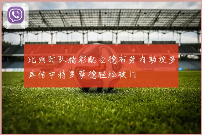 比利时队精彩配合德布劳内助攻多库传中特罗萨德轻松破门