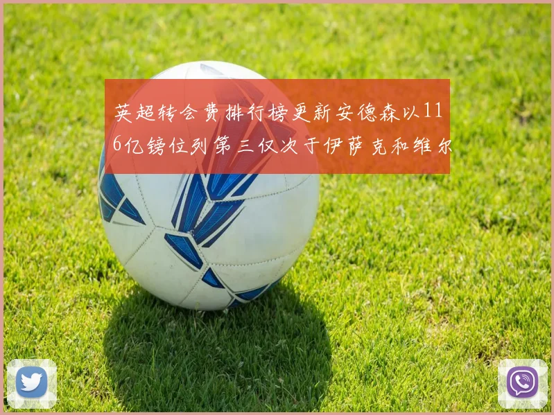 英超转会费排行榜更新安德森以116亿镑位列第三仅次于伊萨克和维尔茨